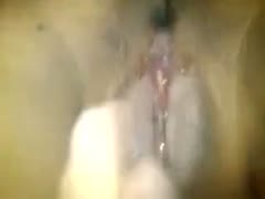 Before I team fuck her, a hussy lets me finger her hairless slit.
